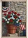 Geraniums Terracotta Pot Buffalo Check Pillow - Farmhouse Home Decor Garden Flag - 6