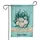 Seashells Starfish Welcome Aqua Sand Shore - Rustic Coastal Beach House Decor Gift Garden Flag - 3