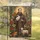 Bearded Friar Rabbit Lamb Cross Botanical - Spiritual Home Decor Gift for Animal Lovers Garden Flag - 5