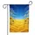 Golden Wheat Sunflowers Blue Sky Field - Farmhouse Home Decor Gift Garden Flag - 3