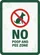 Red Prohibition Dog No Poop Pee Sign Outdoor Safety for Homeowners Garden Flag - 6