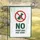 Red Prohibition Dog No Poop Pee Sign Outdoor Safety for Homeowners Garden Flag - 5