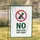 Red Prohibition Dog No Poop Pee Sign Outdoor Safety for Homeowners Garden Flag - 1