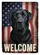 Black Labrador American Flag Welcome Sign - Patriotic Home Decor Gift Garden Flag - 6