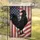 Black Rooster Distressed American Flag - Independence Day Gift for Veterans Garden Flag - 5