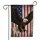 Bald Eagle Weathered Wood Grain American Flag Independence Day Gift for Veterans Garden Flag - 3