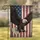 Bald Eagle Weathered Wood Grain American Flag Independence Day Gift for Veterans Garden Flag - 1