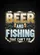 Distressed Beer Fishing Bass Fish Mugs - Home Bar Decor Gift for Fishermen Garden Flag - 6