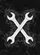 Crossed Wrenches Dark Marble - Workshop Decor Gift for Mechanic Garden Flag - 6