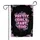 Hot Pink Pretty Girls Fart Too Text Black Background Smoke Glitter - Funny Home Decor Gift Garden Flag - 3