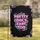 Hot Pink Pretty Girls Fart Too Text Black Background Smoke Glitter - Funny Home Decor Gift Garden Flag - 1