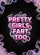 Hot Pink Pretty Girls Fart Too Text Black Background Smoke Glitter - Funny Home Decor Gift Garden Flag - 6