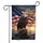 Bald Eagle American Flag Mountain Sunset - Home Decor Gift for American Flag Lovers Garden Flag - 3