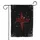 Jesus Crimson Red Text Grey Silver Starfield - Christian Faith Home Decor Gift for Believers Garden Flag - 3