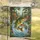 Leaping European Perch Water Splash Forest - Wildlife Lover Gift Garden Flag - 5