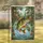 Leaping European Perch Water Splash Forest - Wildlife Lover Gift Garden Flag - 1
