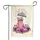 Pink Rain Boot Umbrella Pansies Wildflowers - Spring Home Decor Gift Garden Flag - 3