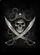 Weathered Pirate Skull Crossbones Hat Crossed Cutlasses - Home Decor Gift for Pirate Lover Garden Flag - 6