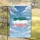 Gracefully Flowing Horizontal Color Fields Cumulus Clouds Blue Sky Home Decor Gift Garden Flag - 5