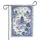 Blue Chinoiserie Pagoda Bridge Island Landscape Home Decor Gift for Design Lovers Garden Flag - 3