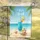 Welcome To The Beach Cocktail Starfish Scene - Summer Tropical Home Decor Gift Garden Flag - 5
