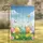 Decorated Easter Eggs Spring Wildflowers Happy Easter - Easter Holiday Home Decor Gift Garden Flag - 1
