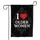 I Heart Older Women Red Heart Text - Bold Filigree Statement Home Decor Gift Garden Flag - 3