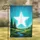 White Five-Pointed Star Evergreen Trees River Blue Sky Landscape - Home Decor Gift Garden Flag - 1