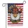 Bald Eagle Cowboy Hat American Flag - USA 250th Anniversary Independence Day for Veterans Garden Flag - 3