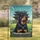 Majestic Rottweiler East Asian Temple - Dog Lover Home Decor Gift Garden Flag - 1