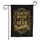 Metallic Gold Country Music Beer Text Scrollwork Banner - Home Decor Gift Garden Flag - 3