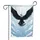 Black Eagle White Collar Soaring Clouds - Wildlife Lover Home Decor Gift Garden Flag - 3