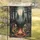 Skeletons Playing Guitar Campfire - Moonlit Wilderness Decor Gift for Music Lovers Garden Flag - 5