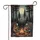 Skeletons Playing Guitar Campfire - Moonlit Wilderness Decor Gift for Music Lovers Garden Flag - 3
