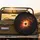 Radiant Golden Orange Light Burst Red Butterflies - Auto Enthusiast Gift Spare Tire Cover - 2