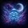Bioluminescent Mushroom Moon Cosmic Sky - Fantasy Lover Gift Spare Tire Cover - 6