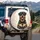 Rottweiler Heart Paws Smile Tongue Out Shimmering Lights - Dog Lover Gift for Pet Owner Spare Tire Cover - 3