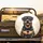 Rottweiler Heart Paws Smile Tongue Out Shimmering Lights - Dog Lover Gift for Pet Owner Spare Tire Cover - 2