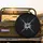 Be The Light Radiant Glow on Deep Black Field - Everyday Inspiration Spare Tire Cover - 2