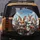 Six Rabbits Journey Cityscape - Travel Essentials Gift for Adventure Seekers Spare Tire Cover - 5