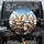 Six Rabbits Journey Cityscape - Travel Essentials Gift for Adventure Seekers Spare Tire Cover - 1