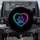 Nebula Glowing Electric Blue Magenta Paw Print Heart Animal Lover Gift Spare Tire Cover - 1