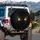 Menacing Golden Yellow Slit Pupil Monster Eyes - Outdoor Car Decor Spare Tire Cover - 3