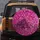 Fuchsia Magenta Shimmer Iridescent Glitter Confetti - Car Accessory Gift Spare Tire Cover - 5