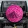 Fuchsia Magenta Shimmer Iridescent Glitter Confetti - Car Accessory Gift Spare Tire Cover - 1