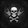 Human Skull Skeletal Hands Crossbones - Heavy Metal Vehicle Decor for Rock Fans Spare Tire Cover - 6