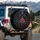 Monstrous Demonic Entity Glowing Red Pentagram Skeletons - Dark Horror Fantasy Lover Gift Spare Tire Cover - 3