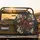 Red Oni Mask Serpent Dragon Chrysanthemum Kanji - Japanese Heritage Vehicle Decor Spare Tire Cover - 2