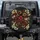 Red Oni Mask Serpent Dragon Chrysanthemum Kanji - Japanese Heritage Vehicle Decor Spare Tire Cover - 1