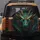 Ancient Dragon Face Mismatched Eyes Gold Accents Swirling Tendrils - Fantasy Lover Gift Spare Tire Cover - 5